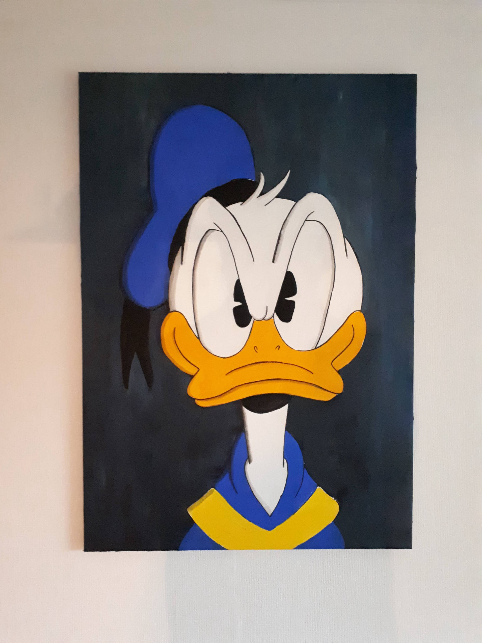 Donald Gemälde Acryl auf Leinwand